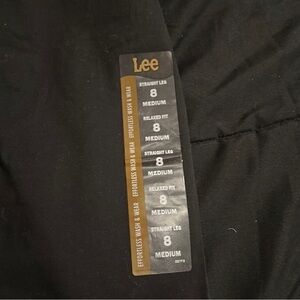 LEE’S pantalón relaxed fit straight leg mid rise 8 SIZE M dark brown
